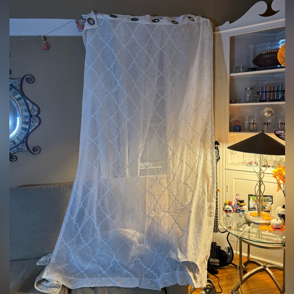 White curtains 4 pack